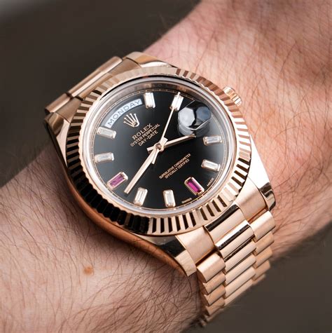 mens rose gold rolex day date 2|rolex datejust everose gold price.